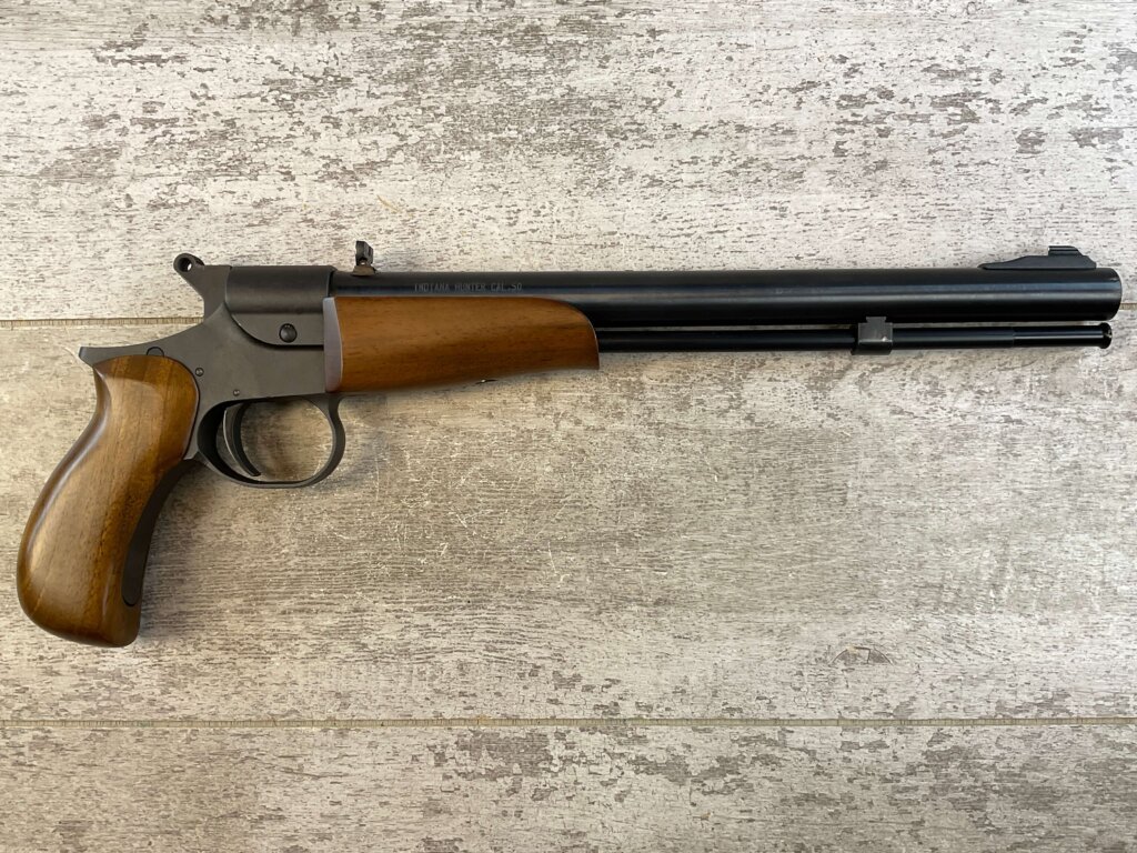 TRADITIONS INDIANA HAMMER .50 CAL SINGLE SHOT PERCUSSION PISTOL, JAMES EARL JONES COLLECTION, ANTIQUE #5-10961