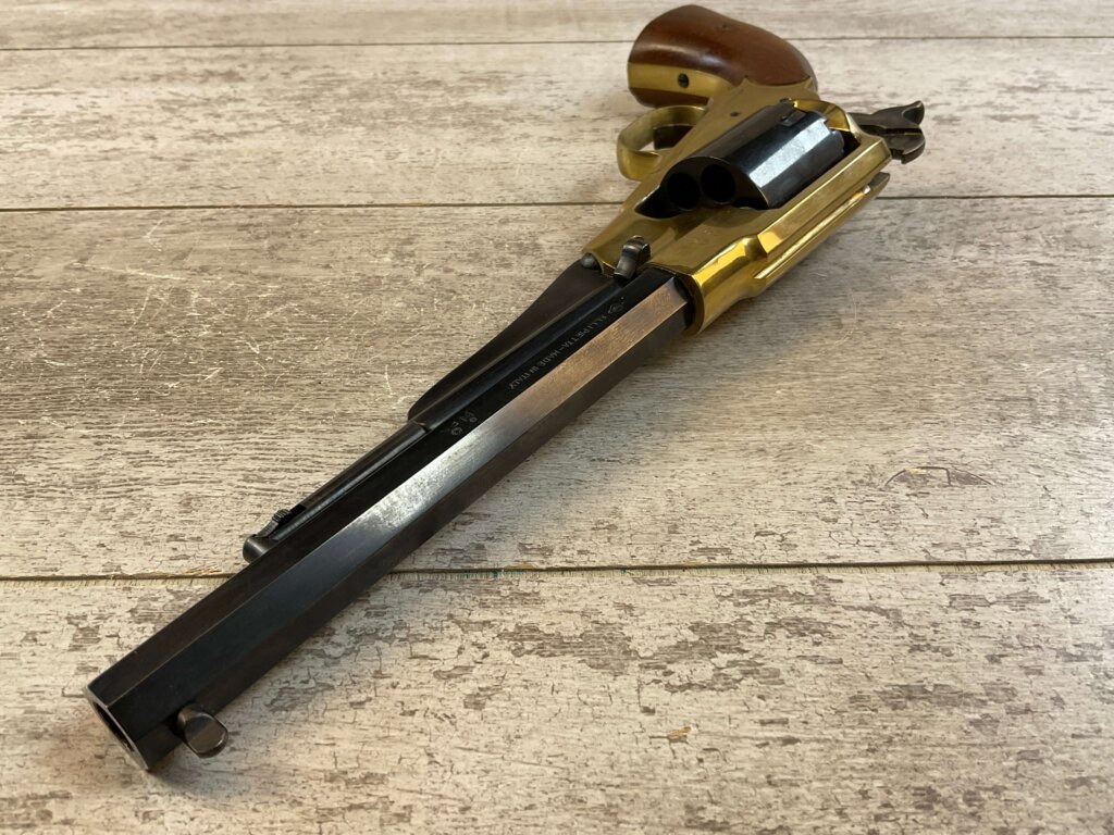 F. LLIPIETTA REMINGTON 1858 BRASS FRAME .44 CAL PERCUSSION REVOLVER, JAMES EARL JONES COLLECTION, ANTIQUE #5-10963