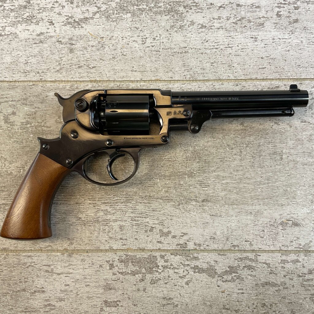 F. LLIPIETTA STARR 1858 .44 CAL PERCUSSION DA REVOLVER, JAMES EARL JONES COLLECTION, ANTIQUE #5-10965