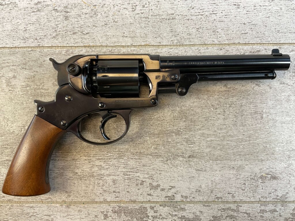 F. LLIPIETTA STARR 1858 .44 CAL PERCUSSION DA REVOLVER, JAMES EARL JONES COLLECTION, ANTIQUE #5-10965