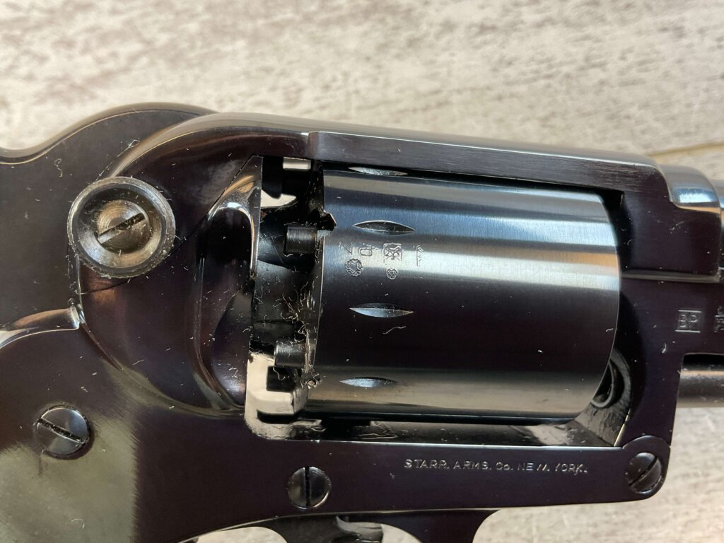 F. LLIPIETTA STARR 1858 .44 CAL PERCUSSION DA REVOLVER, JAMES EARL JONES COLLECTION, ANTIQUE #5-10965