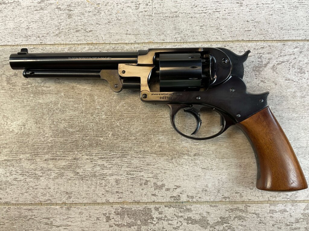 F. LLIPIETTA STARR 1858 .44 CAL PERCUSSION DA REVOLVER, JAMES EARL JONES COLLECTION, ANTIQUE #5-10965