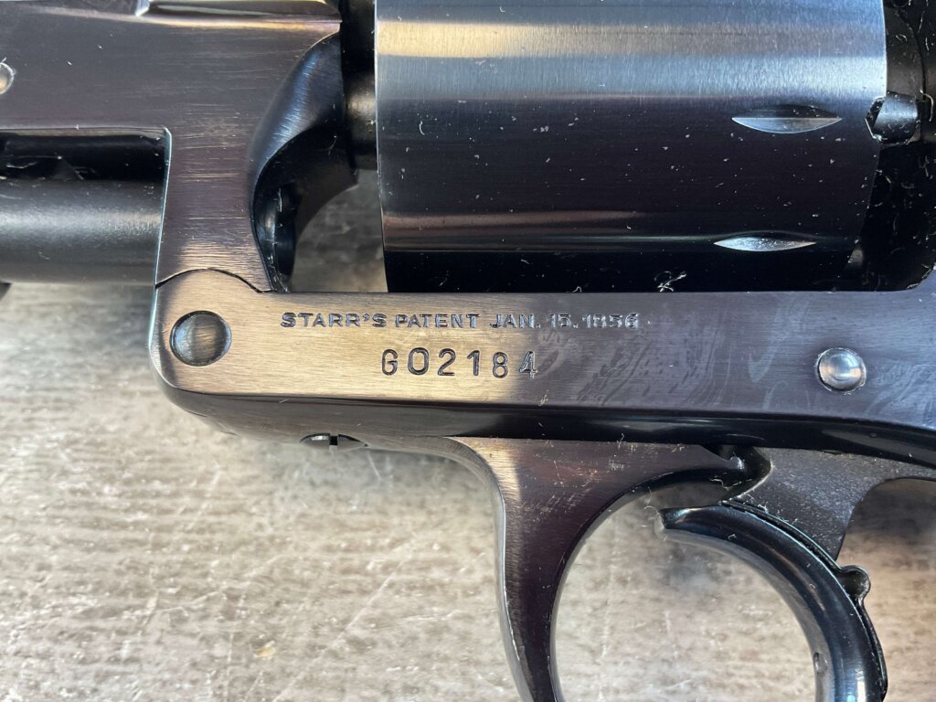 F. LLIPIETTA STARR 1858 .44 CAL PERCUSSION DA REVOLVER, JAMES EARL JONES COLLECTION, ANTIQUE #5-10965