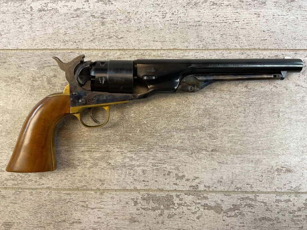 ARMI SAN PAOLO 1860 ARMY .44 CAL PERCUSSION REVOLVER, JAMES EARL JONES COLLECTION, ANTIQUE #5-10966