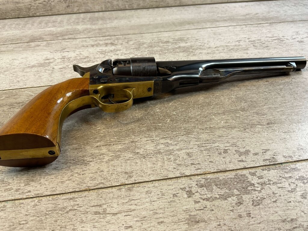 ARMI SAN PAOLO 1860 ARMY .44 CAL PERCUSSION REVOLVER, JAMES EARL JONES COLLECTION, ANTIQUE #5-10966