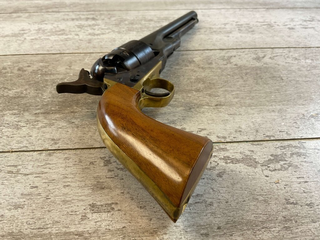 ARMI SAN PAOLO 1860 ARMY .44 CAL PERCUSSION REVOLVER, JAMES EARL JONES COLLECTION, ANTIQUE #5-10966