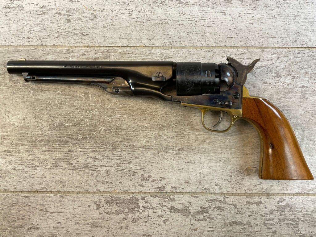 ARMI SAN PAOLO 1860 ARMY .44 CAL PERCUSSION REVOLVER, JAMES EARL JONES COLLECTION, ANTIQUE #5-10966