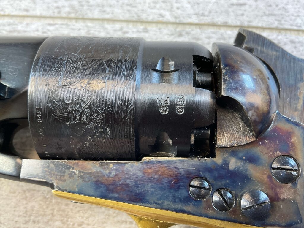 ARMI SAN PAOLO 1860 ARMY .44 CAL PERCUSSION REVOLVER, JAMES EARL JONES COLLECTION, ANTIQUE #5-10966