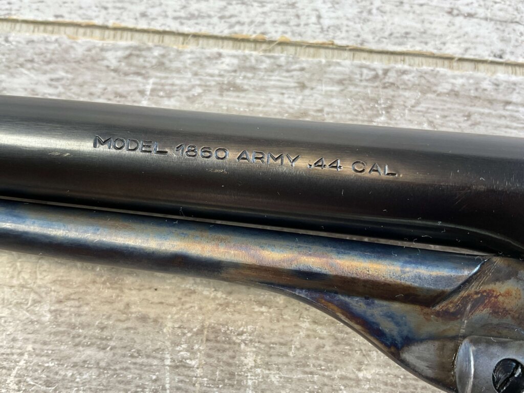 ARMI SAN PAOLO 1860 ARMY .44 CAL PERCUSSION REVOLVER, JAMES EARL JONES COLLECTION, ANTIQUE #5-10966