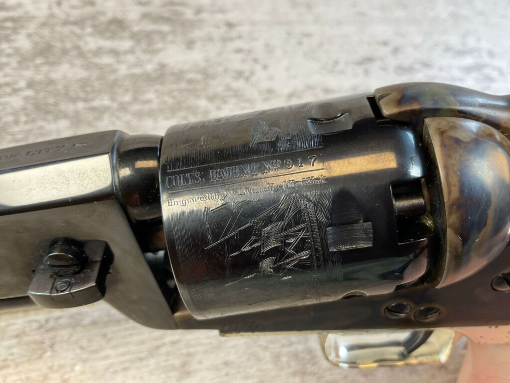 COLT MODEL 1851 NAVY .44 CAL PERCUSSION REVOLVER, 2ND GEN RE-ISSUE, JAMES EARL JONES COLLECTION, ANTIQUE #5-10969