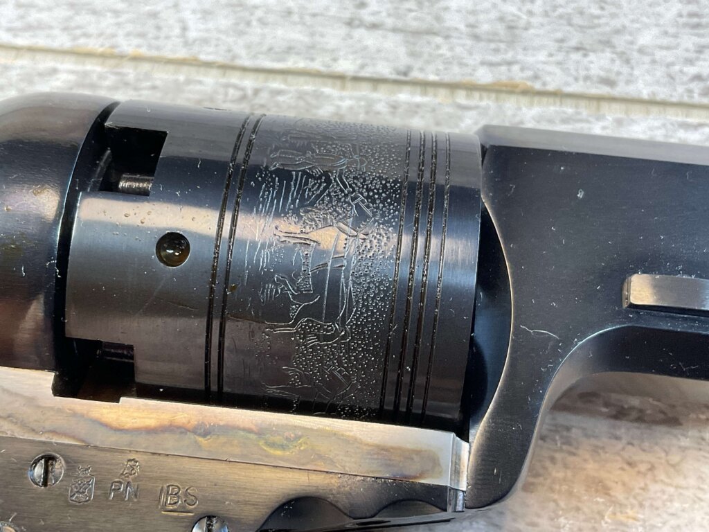 UBERTI PATERSON .36 CAL PERCUSSION REVOLVER, JAMES EARL JONES COLLECTION, ANTIQUE & MINTY #5-10970