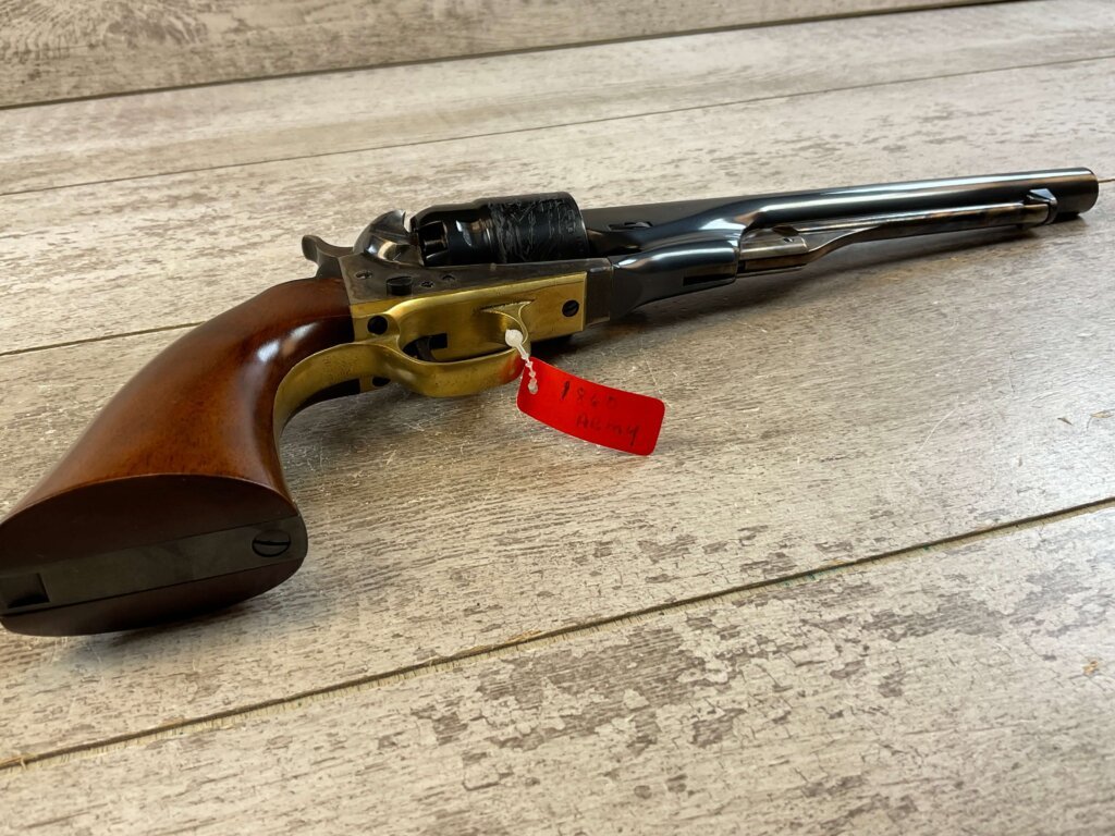 UBERTI 1860 COLT ARMY .44 CAL PERCUSSION REVOLVER, JAMES EARL JONES COLLECTION, ANTIQUE / UNFIRED & MINTY #5-10971