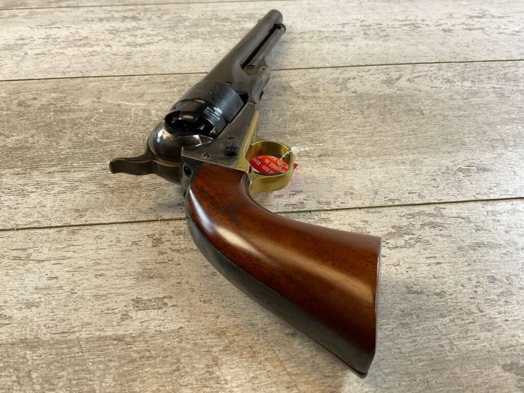 UBERTI 1860 COLT ARMY .44 CAL PERCUSSION REVOLVER, JAMES EARL JONES COLLECTION, ANTIQUE / UNFIRED & MINTY #5-10971