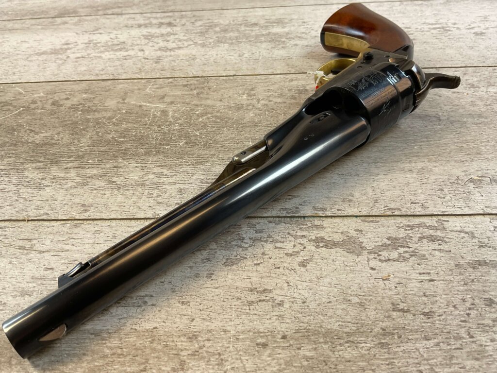 UBERTI 1860 COLT ARMY .44 CAL PERCUSSION REVOLVER, JAMES EARL JONES COLLECTION, ANTIQUE / UNFIRED & MINTY #5-10971