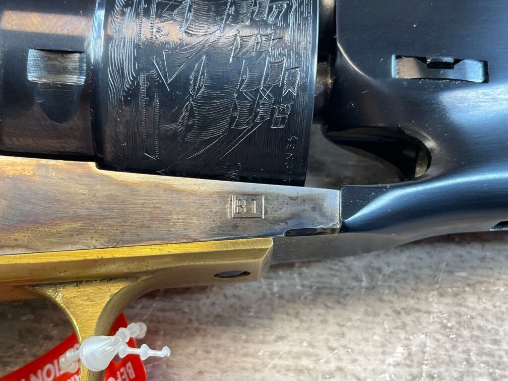 UBERTI 1860 COLT ARMY .44 CAL PERCUSSION REVOLVER, JAMES EARL JONES COLLECTION, ANTIQUE / UNFIRED & MINTY #5-10971