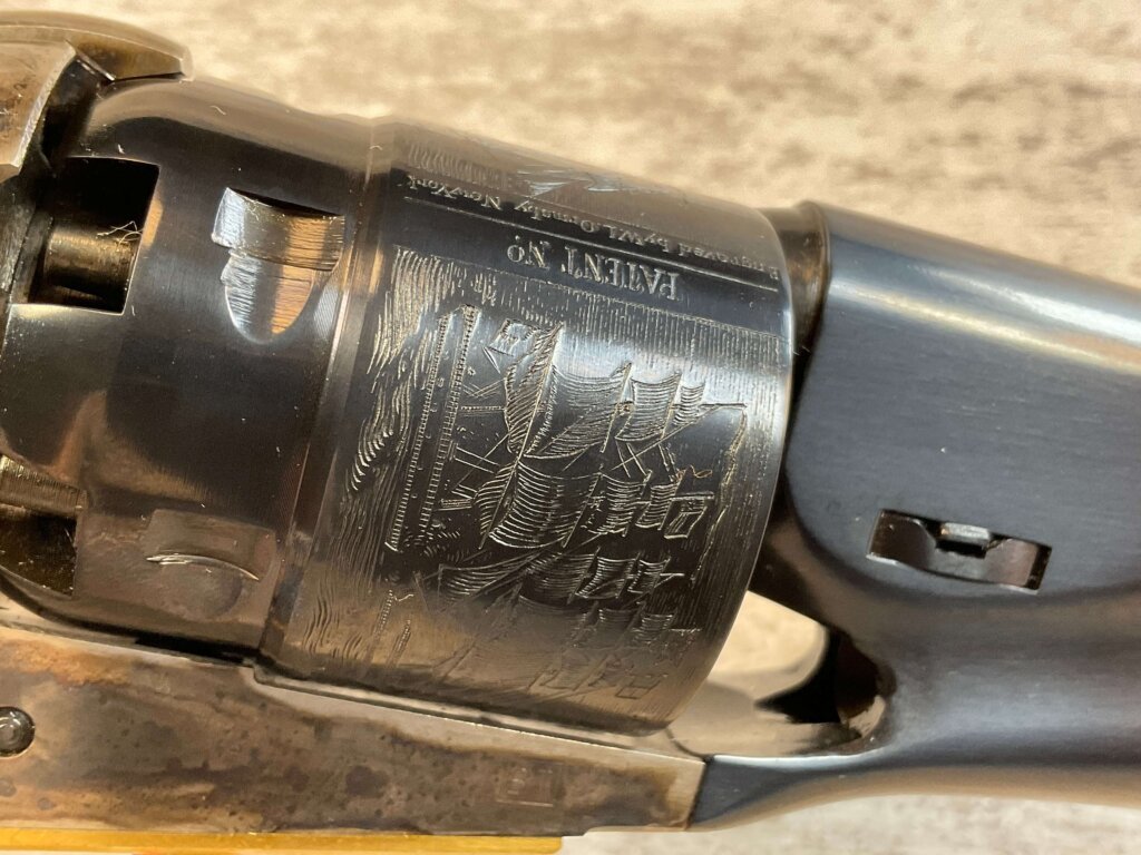 UBERTI 1860 COLT ARMY .44 CAL PERCUSSION REVOLVER, JAMES EARL JONES COLLECTION, ANTIQUE / UNFIRED & MINTY #5-10971