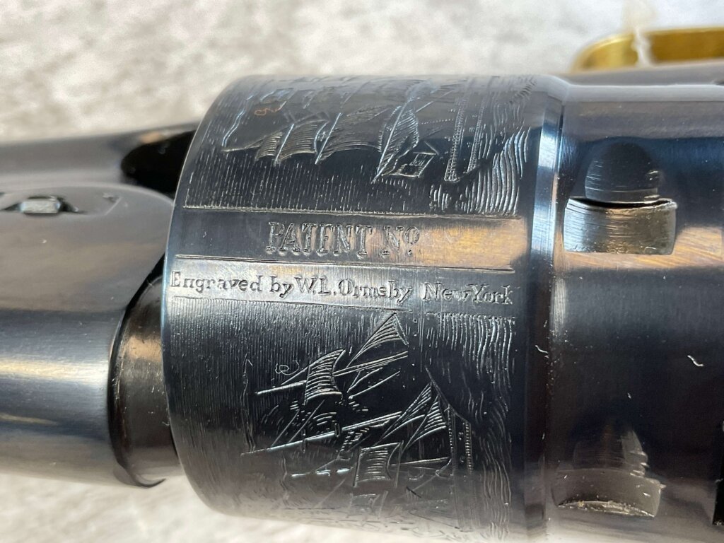 UBERTI 1860 COLT ARMY .44 CAL PERCUSSION REVOLVER, JAMES EARL JONES COLLECTION, ANTIQUE / UNFIRED & MINTY #5-10971