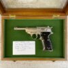 CYQ SPREEWERK P38 9MM SEMI AUTO PISTOL, NICKEL PLATED W/ CASE #6-03001