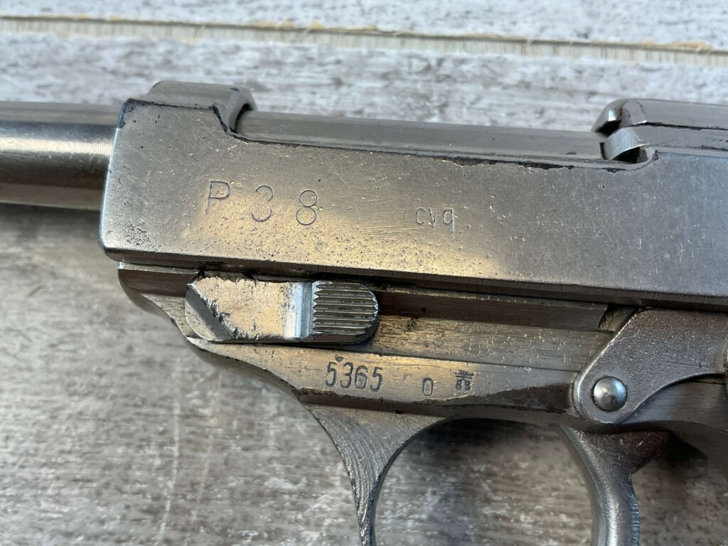 CYQ SPREEWERK P38 9MM SEMI AUTO PISTOL, NICKEL PLATED W/ CASE #6-03001