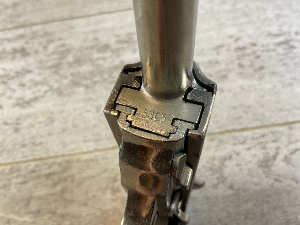 CYQ SPREEWERK P38 9MM SEMI AUTO PISTOL, NICKEL PLATED W/ CASE #6-03001