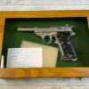 CYQ SPREEWERK P38 9MM SEMI AUTO PISTOL, NICKEL PLATED W/ CASE #6-03001