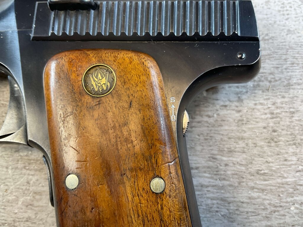 SCARCE SMITH & WESSON S&W M35 / MODEL 1913 35 S&W (.32 ACP) CAL SEMI AUTO PISTOL, MINTY #6-03002