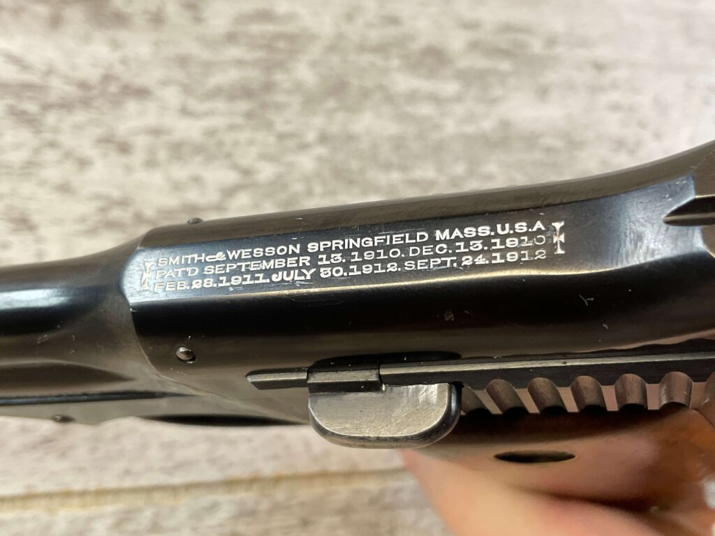 SCARCE SMITH & WESSON S&W M35 / MODEL 1913 35 S&W (.32 ACP) CAL SEMI AUTO PISTOL, MINTY #6-03002