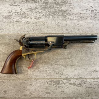 UBERTI 1848 DRAGOON .44 CAL PERCUSSION REVOLVER, JAMES EARL JONES COLLECTION, ANTIQUE / UNFIRED & MINTY #5-10972