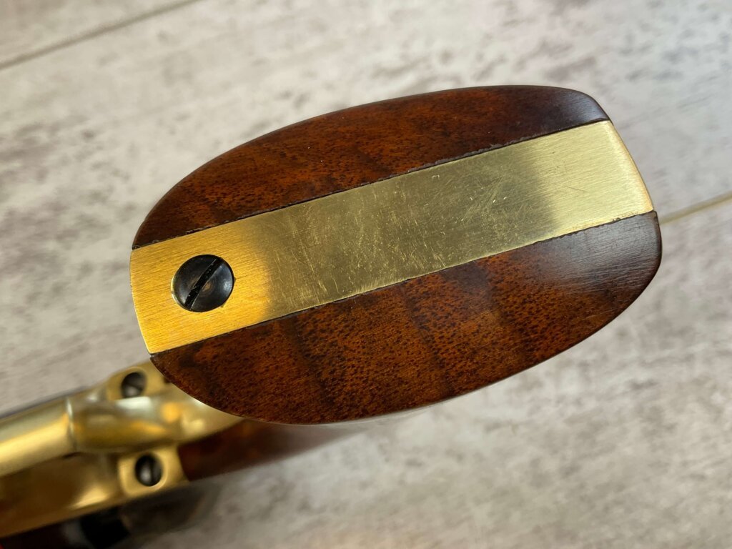 UBERTI 1848 DRAGOON .44 CAL PERCUSSION REVOLVER, JAMES EARL JONES COLLECTION, ANTIQUE / UNFIRED & MINTY #5-10972