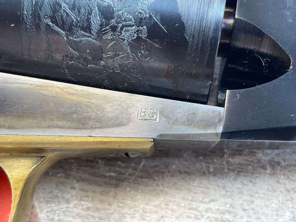 UBERTI 1847 WALKER .44 CAL PERCUSSION REVOLVER, JAMES EARL JONES COLLECTION, ANTIQUE / UNFIRED & MINTY #5-10973