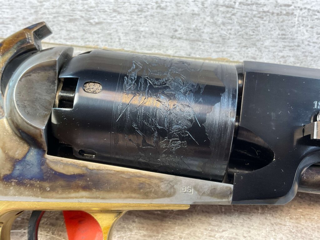 UBERTI 1847 WALKER .44 CAL PERCUSSION REVOLVER, JAMES EARL JONES COLLECTION, ANTIQUE / UNFIRED & MINTY #5-10973