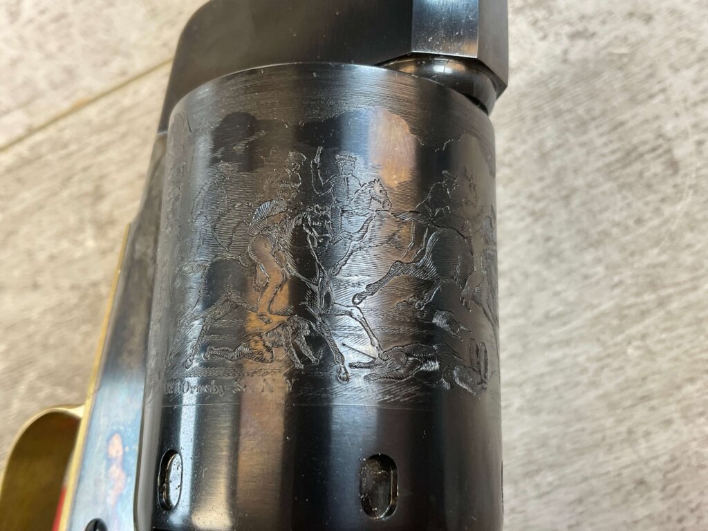 UBERTI 1847 WALKER .44 CAL PERCUSSION REVOLVER, JAMES EARL JONES COLLECTION, ANTIQUE / UNFIRED & MINTY #5-10973