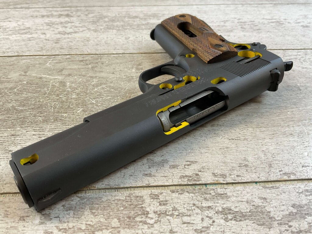 SPRINGFIELD ARMORY 1911-A1 .45 ACP FACTORY CUTAWAY SEMI AUTO PISTOL, JAMES EARL JONES COLLECTION #5-10976