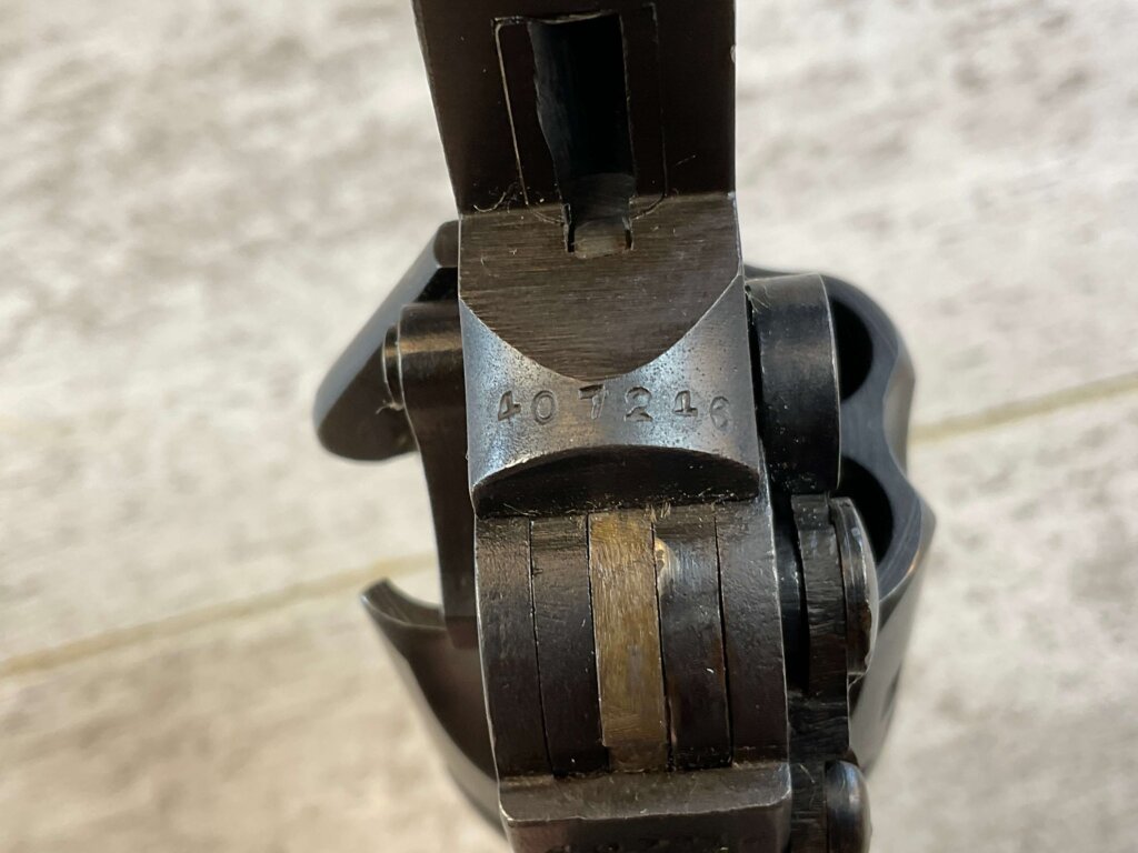 WEBLEY MARK VI .455 CAL FACTORY ARMORERS CUTAWAY REVOLVER, JAMES EARL JONES COLLECTION, RARE & MINTY #5-10977