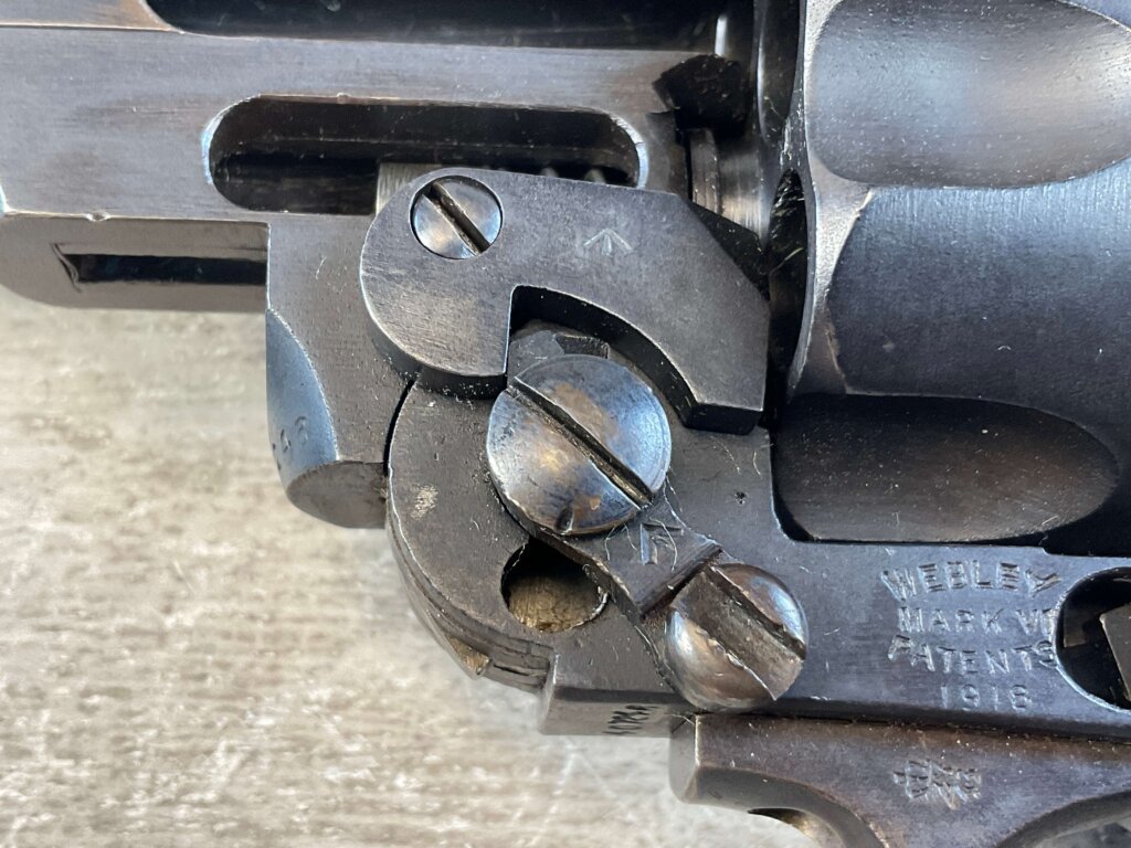 WEBLEY MARK VI .455 CAL FACTORY ARMORERS CUTAWAY REVOLVER, JAMES EARL JONES COLLECTION, RARE & MINTY #5-10977