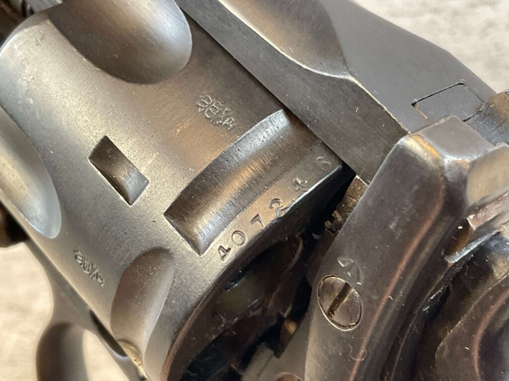 WEBLEY MARK VI .455 CAL FACTORY ARMORERS CUTAWAY REVOLVER, JAMES EARL JONES COLLECTION, RARE & MINTY #5-10977