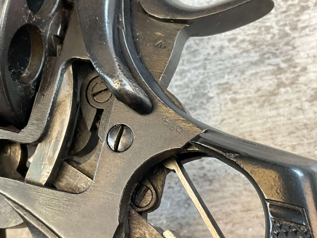 WEBLEY MARK VI .455 CAL FACTORY ARMORERS CUTAWAY REVOLVER, JAMES EARL JONES COLLECTION, RARE & MINTY #5-10977