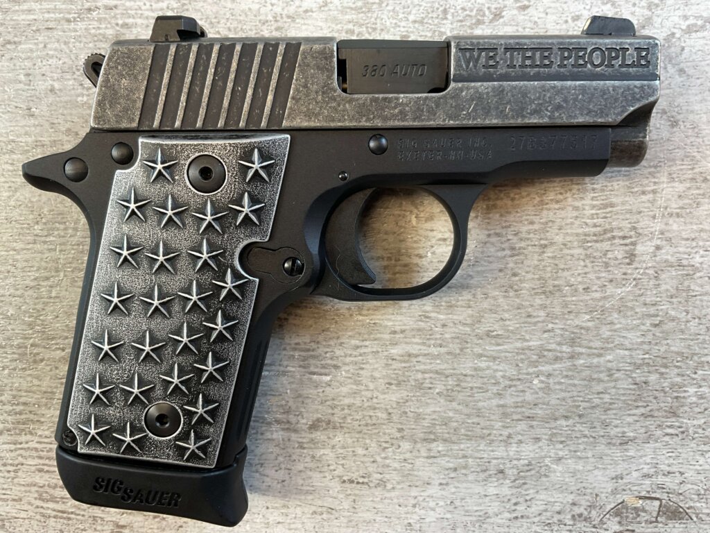 SIG SAUER "WE THE PEOPLE" P238 .380ACP SEMI AUTO PISTOL #6-03005