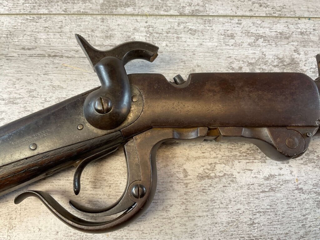 BURNSIDE FALLING BLOCK .52 CAL SADDLE RING CARBINE, JAMES EARL JONES "FAVORITES" COLLECTION, CIVIL WAR ERA 2ND MODEL, ANTIQUE #5-11057