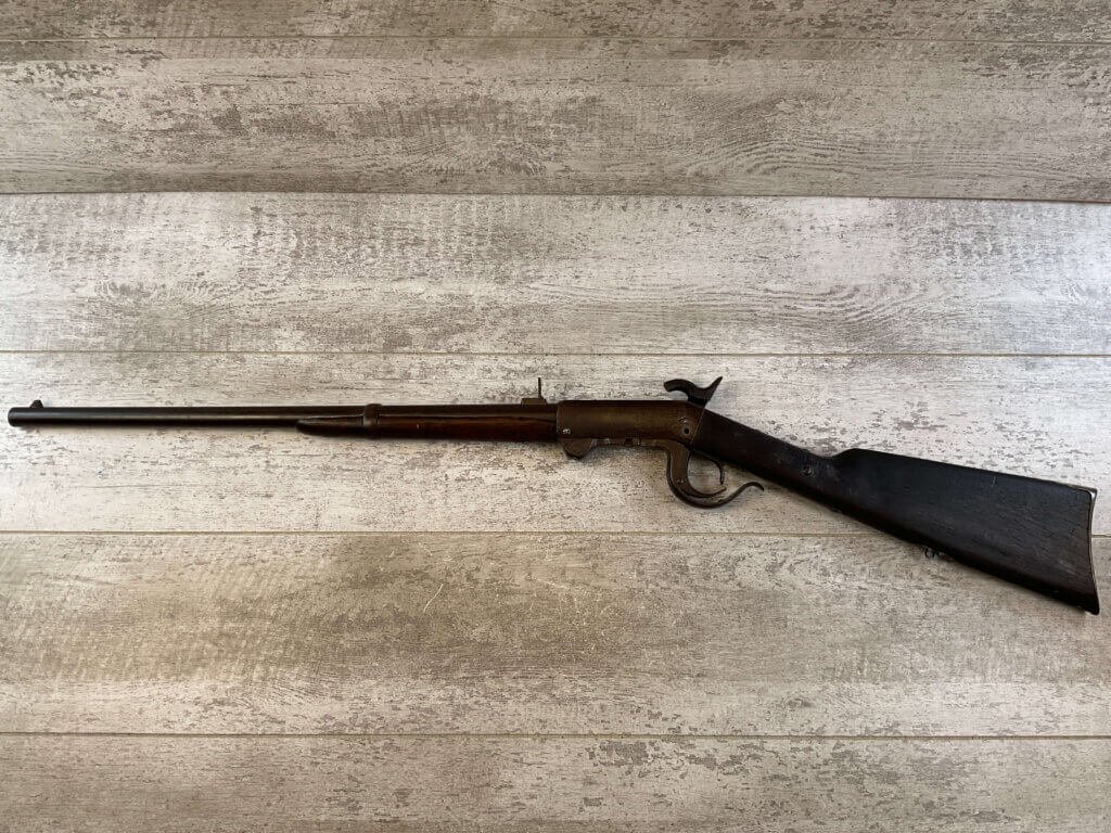 BURNSIDE FALLING BLOCK .52 CAL SADDLE RING CARBINE, JAMES EARL JONES "FAVORITES" COLLECTION, CIVIL WAR ERA 2ND MODEL, ANTIQUE #5-11057