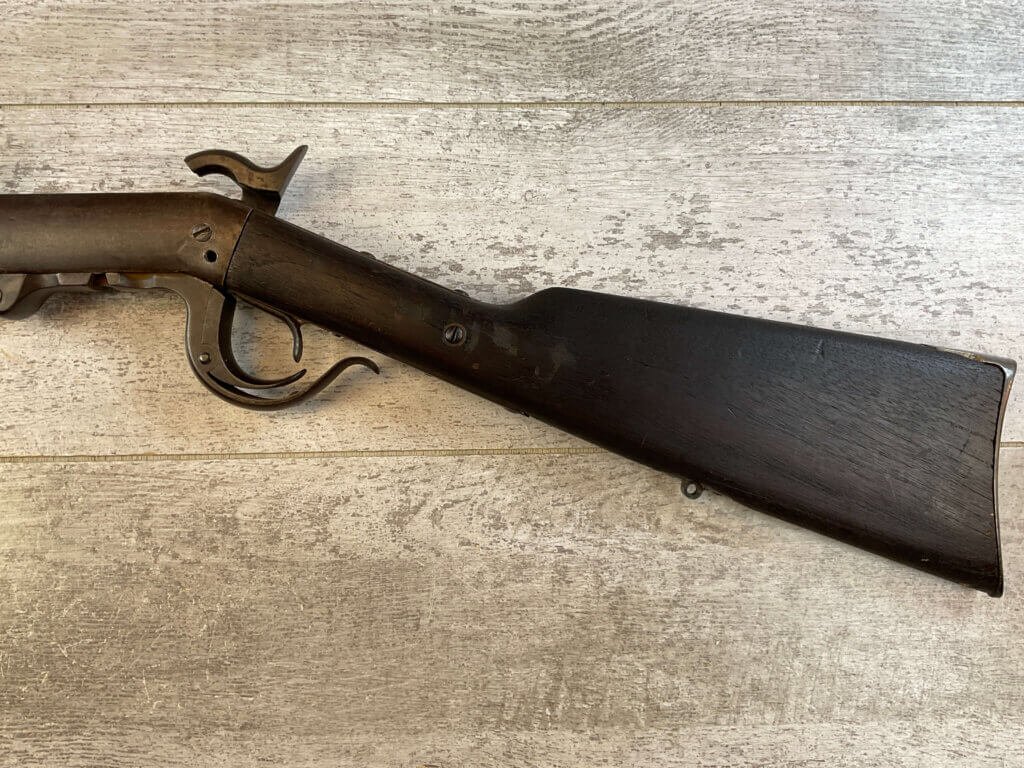 BURNSIDE FALLING BLOCK .52 CAL SADDLE RING CARBINE, JAMES EARL JONES "FAVORITES" COLLECTION, CIVIL WAR ERA 2ND MODEL, ANTIQUE #5-11057