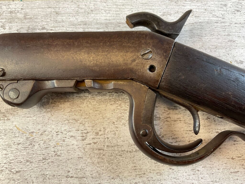 BURNSIDE FALLING BLOCK .52 CAL SADDLE RING CARBINE, JAMES EARL JONES "FAVORITES" COLLECTION, CIVIL WAR ERA 2ND MODEL, ANTIQUE #5-11057