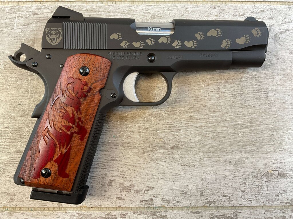 FUSION FIREARMS COMBAT (BEAR EDITION) 10MM SEMI AUTO PISTOL, W/BAG & MINTY #6-03003