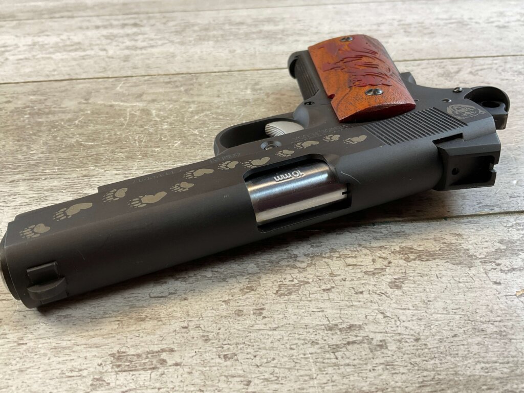 FUSION FIREARMS COMBAT (BEAR EDITION) 10MM SEMI AUTO PISTOL, W/BAG & MINTY #6-03003