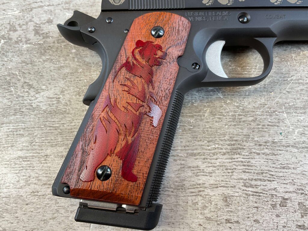 FUSION FIREARMS COMBAT (BEAR EDITION) 10MM SEMI AUTO PISTOL, W/BAG & MINTY #6-03003