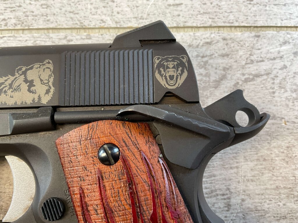 FUSION FIREARMS COMBAT (BEAR EDITION) 10MM SEMI AUTO PISTOL, W/BAG & MINTY #6-03003