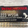 WINCHESTER 223 WSSM, 55 GR. BALLISTIC SILVERTIP AMMO, FULL BOX, JAMES EARL JONES COLLECTION #5-11150-PF