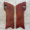JAPANESE NAMBU TYPE 14 DARK CHERRY WOODEN GRIPS, JAMES EARL JONES COLLECTION #5-11634