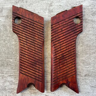 JAPANESE NAMBU TYPE 14 DARK CHERRY WOODEN GRIPS, JAMES EARL JONES COLLECTION #5-11634