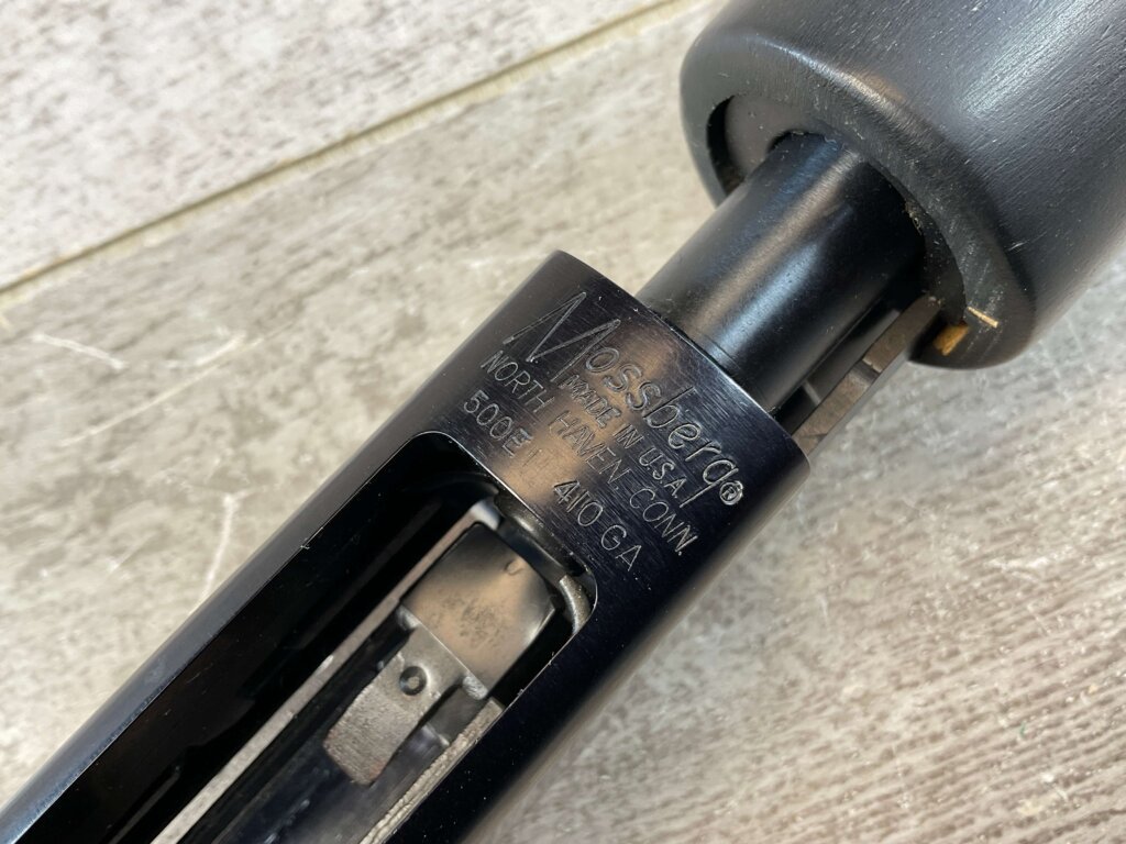 MOSSBERG 500E 3" SHELLS .410 GA. PISTOL GRIP PUMP SHOTGUN, JAMES EARL JONES "FAVORITES" COLLECTION #5-11070